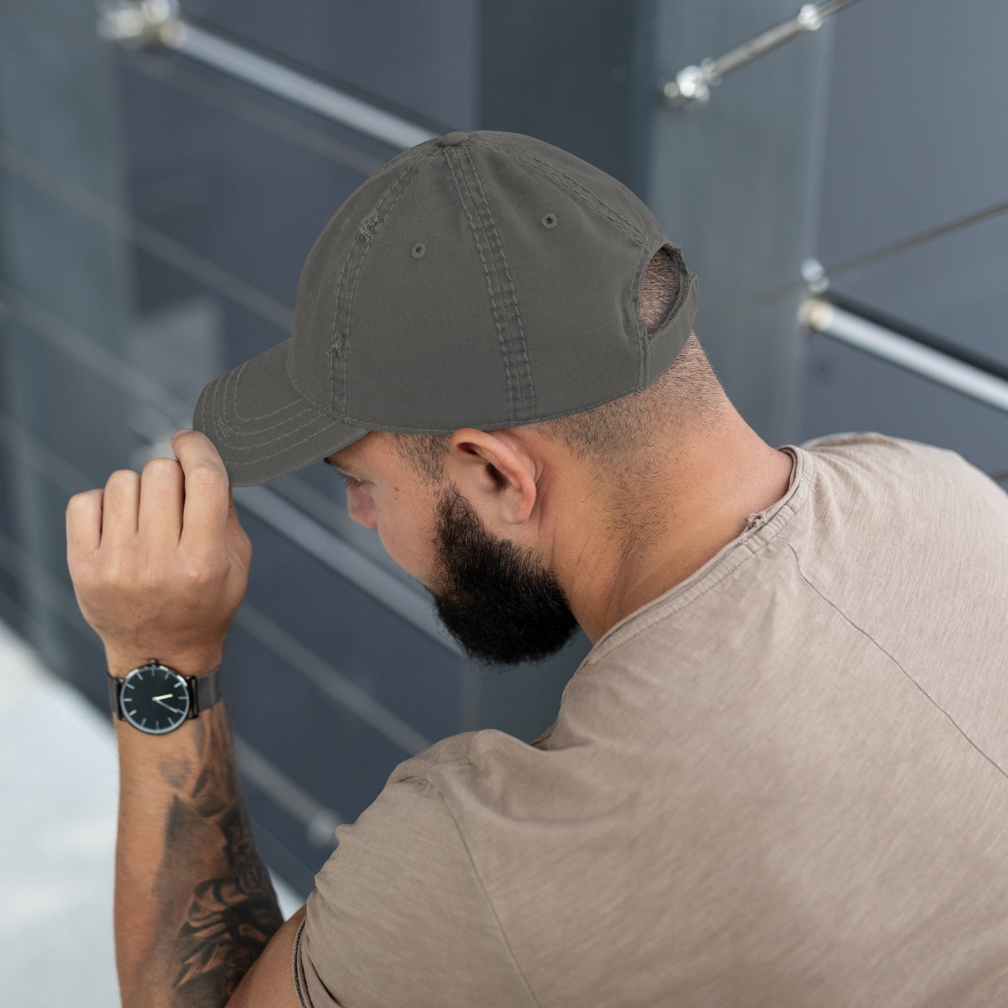 Distressed Fist Dad Hat