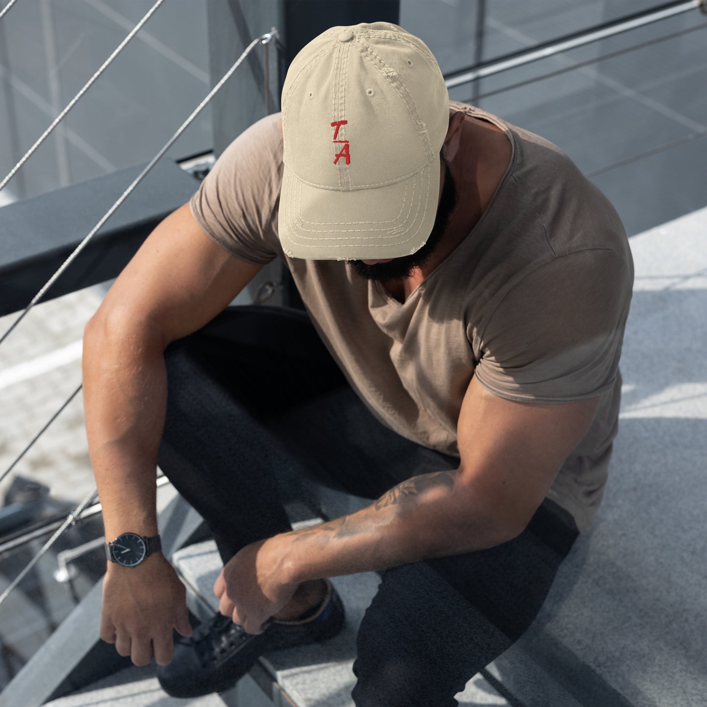 Distressed Logo Dad Hat