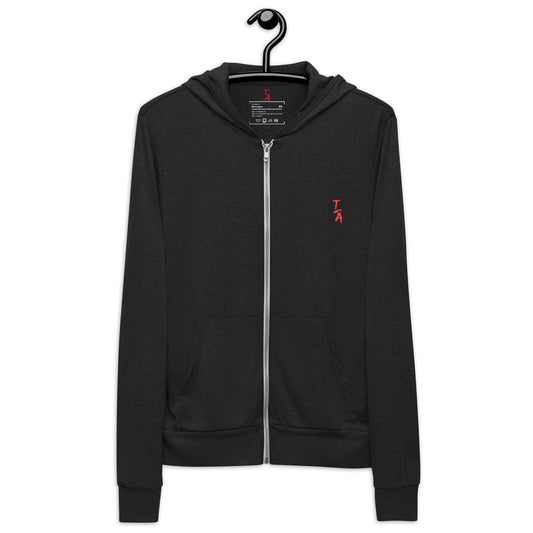 Unisex zip hoodie